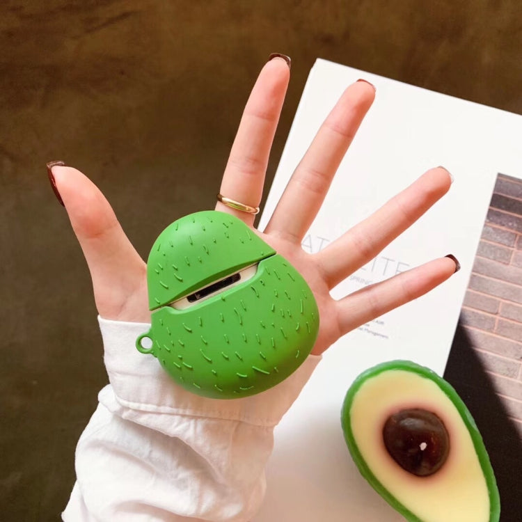 For Apple AirPods 1 / 2 Avocado Cartoon Bluetooth Headset Case(green)