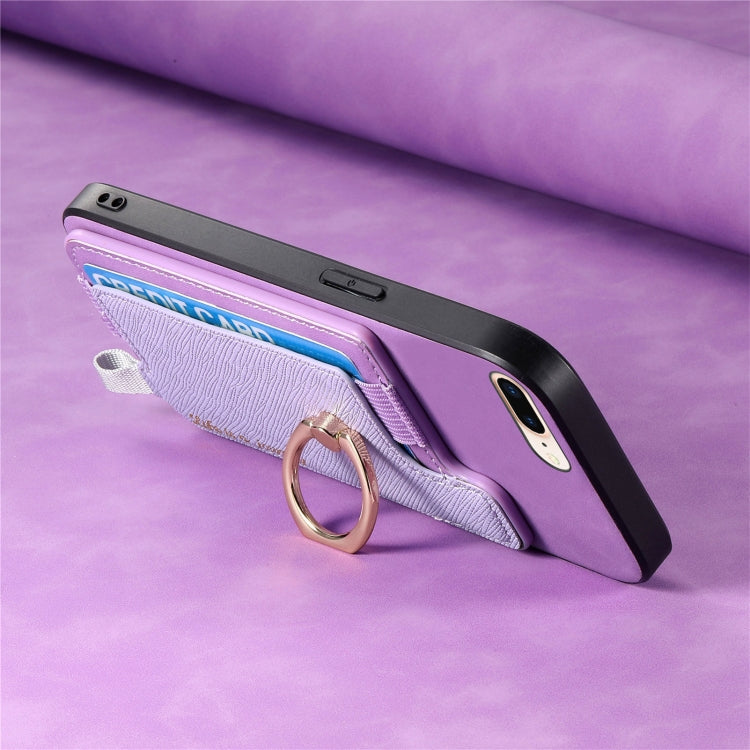 For iPhone XS Max Retro Magsafe Cross Leather Ring Holder Card Bag Phone Case