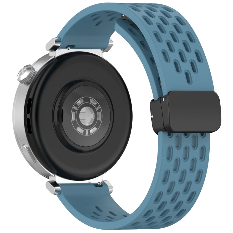 For Huawei Watch GT5 Pro 46mm Folding Magnetic Buckle Silicone Watch Band