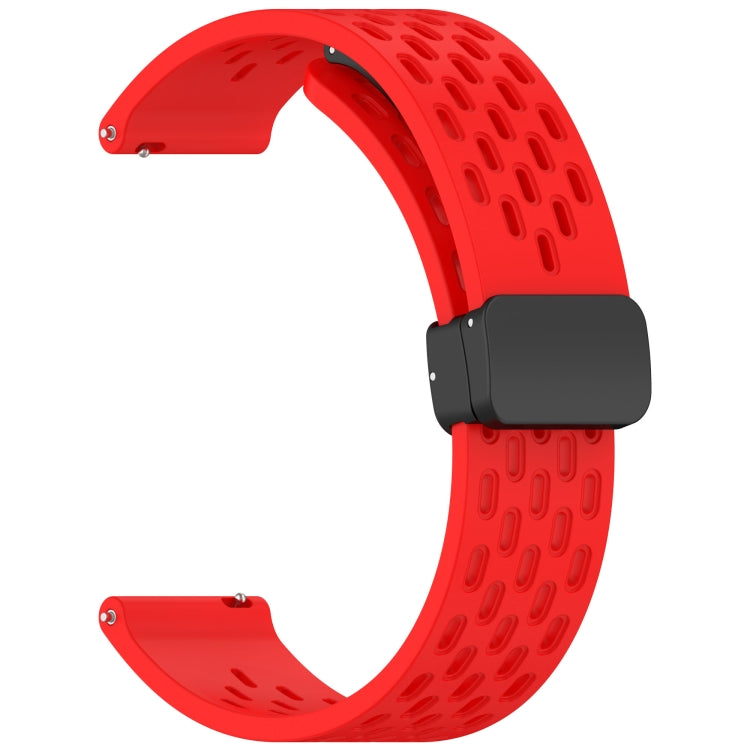For Huawei Watch GT5 Pro 46mm Folding Magnetic Buckle Silicone Watch Band
