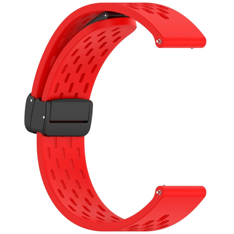 For Huawei Watch GT5 Pro 46mm Folding Magnetic Buckle Silicone Watch Band