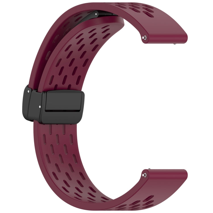 For Huawei Watch GT5 Pro 46mm Folding Magnetic Buckle Silicone Watch Band