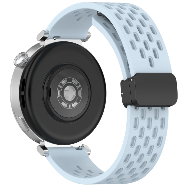 For Huawei Watch GT5 Pro 46mm Folding Magnetic Buckle Silicone Watch Band