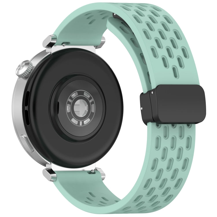 For Huawei Watch GT5 Pro 46mm Folding Magnetic Buckle Silicone Watch Band