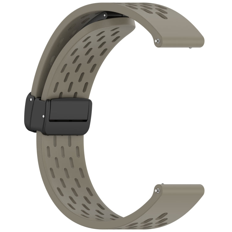 For Huawei Watch GT5 Pro 46mm Folding Magnetic Buckle Silicone Watch Band