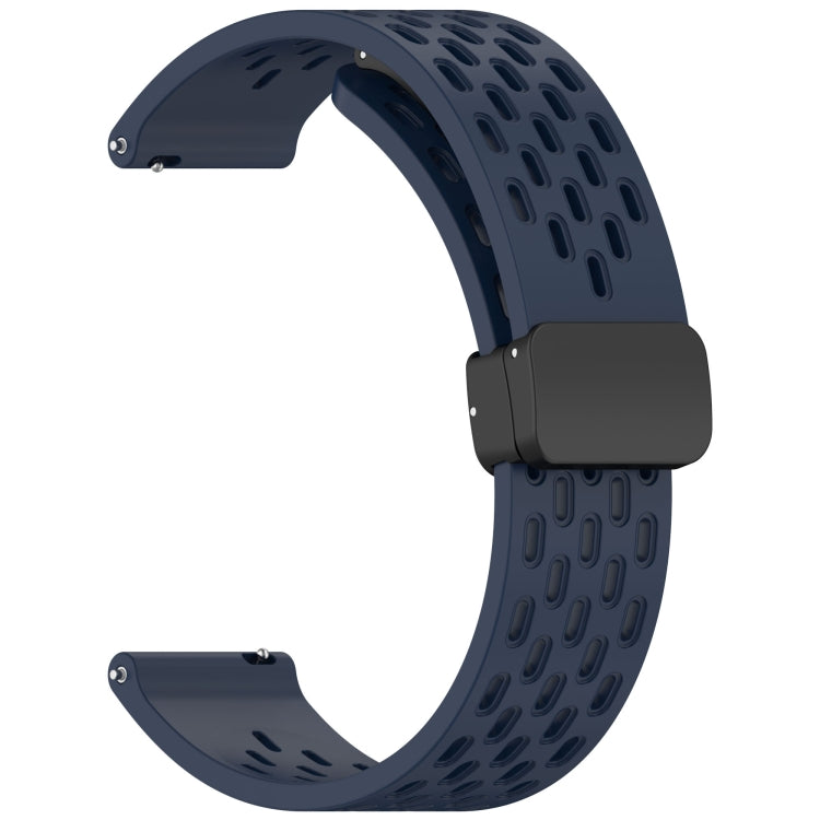 For Huawei Watch GT5 Pro 46mm Folding Magnetic Buckle Silicone Watch Band