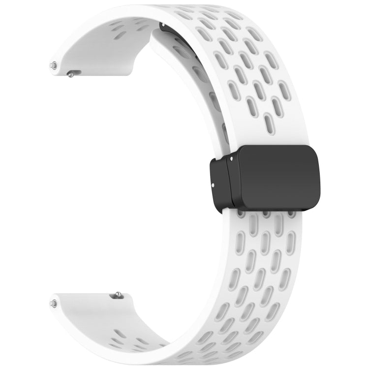 For Huawei Watch GT 5 46mm Folding Magnetic Buckle Silicone Watch Band