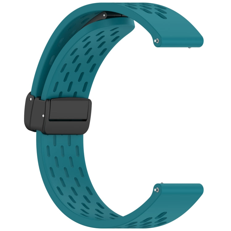 For Huawei Watch GT 5 46mm Folding Magnetic Buckle Silicone Watch Band
