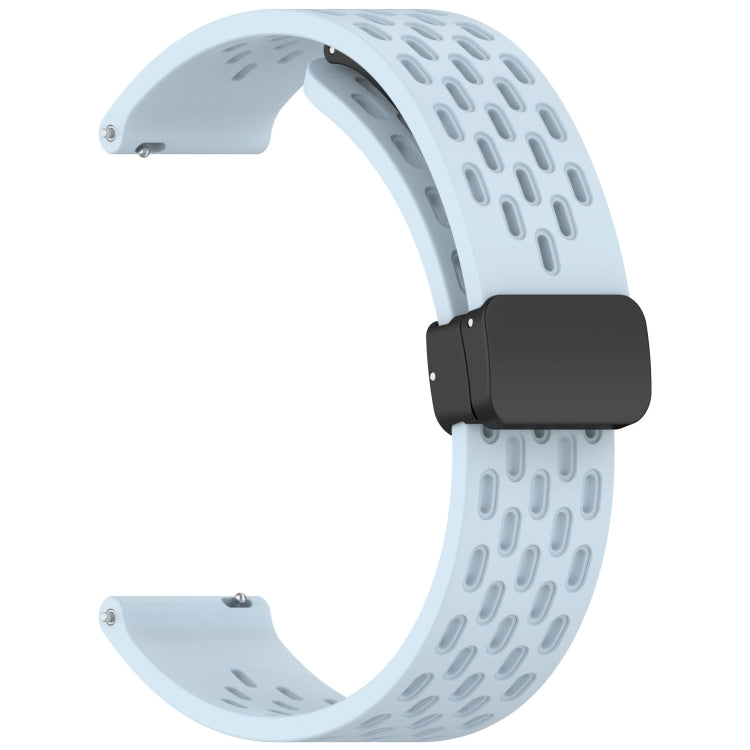 For Huawei Watch GT 5 46mm Folding Magnetic Buckle Silicone Watch Band