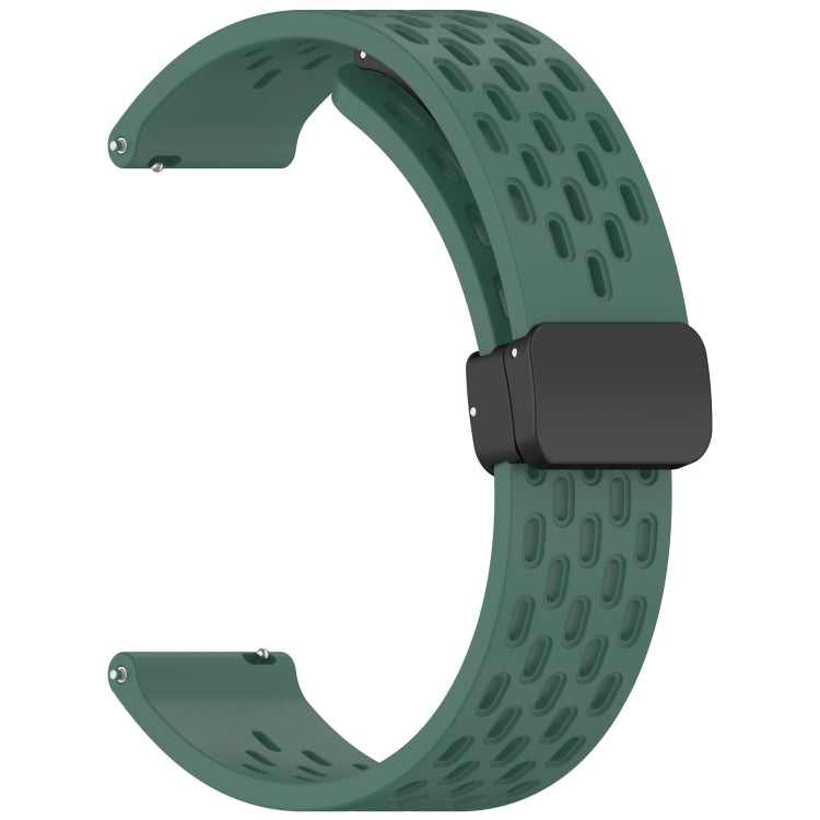 For Huawei Watch GT 5 46mm Folding Magnetic Buckle Silicone Watch Band
