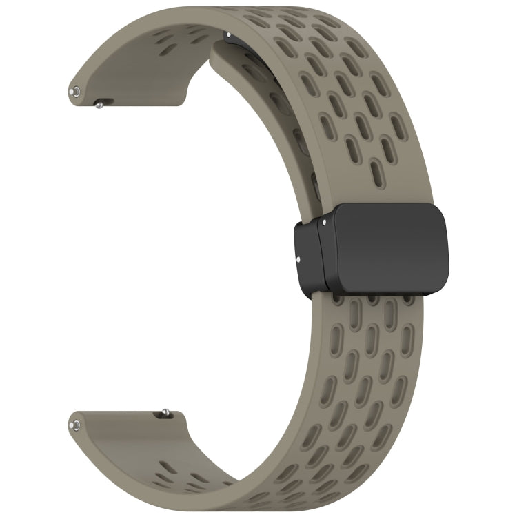 For Huawei Watch GT 5 46mm Folding Magnetic Buckle Silicone Watch Band