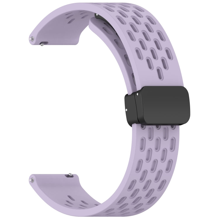 For Huawei Watch GT 5 46mm Folding Magnetic Buckle Silicone Watch Band