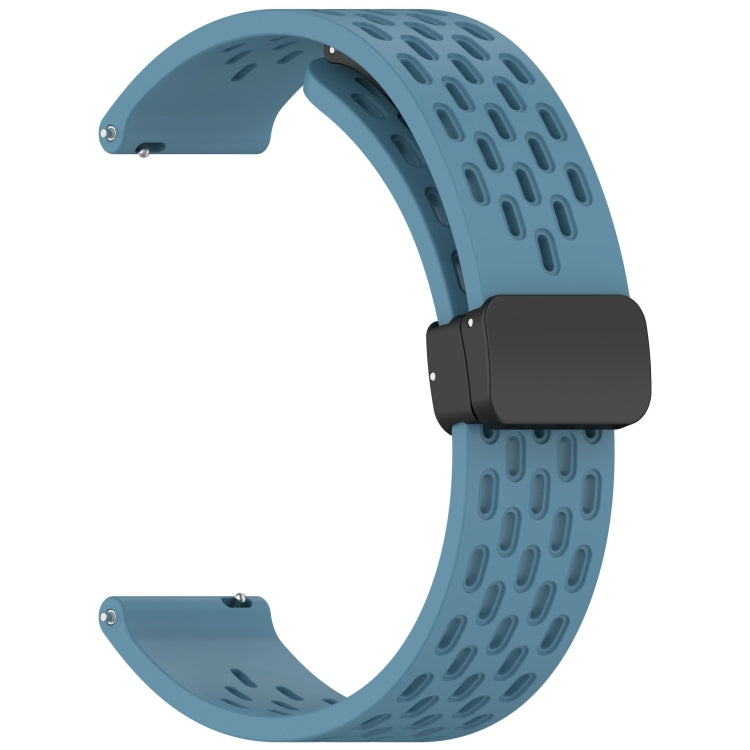 For Huawei Watch GT5 Pro 42mm Folding Magnetic Buckle Silicone Watch Band