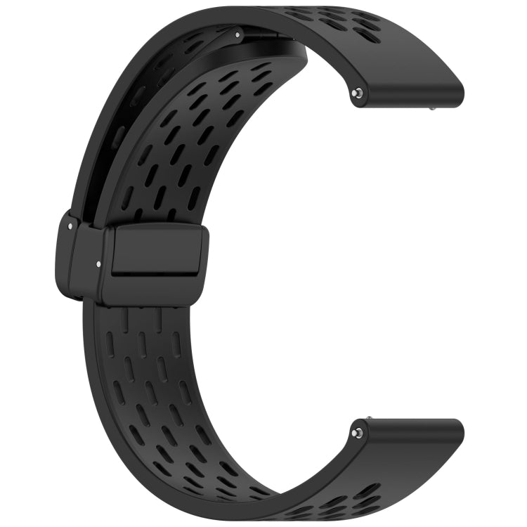 For Huawei Watch GT5 Pro 42mm Folding Magnetic Buckle Silicone Watch Band