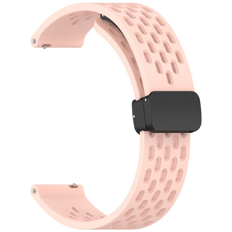 For Huawei Watch GT5 Pro 42mm Folding Magnetic Buckle Silicone Watch Band