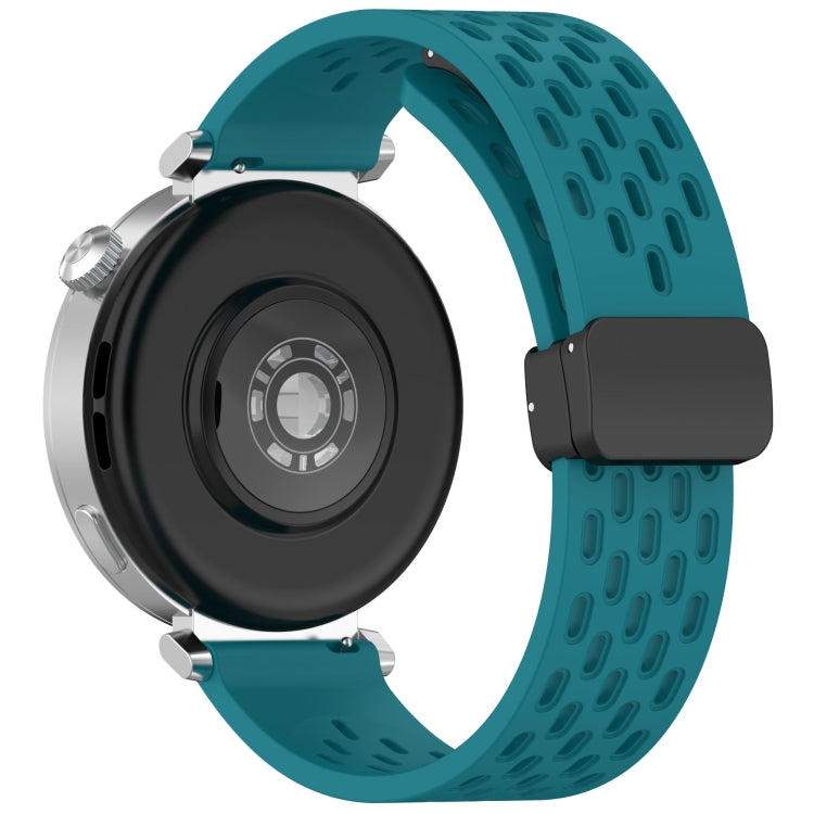 For Huawei Watch GT 5 41mm Folding Magnetic Buckle Silicone Watch Band