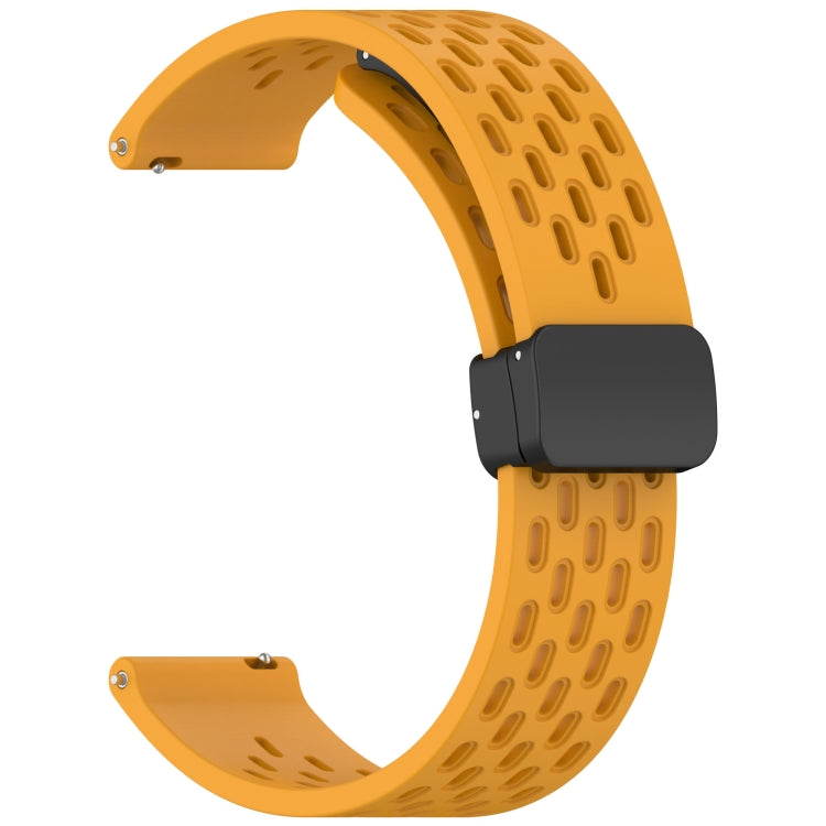 For Huawei Watch GT 5 41mm Folding Magnetic Buckle Silicone Watch Band