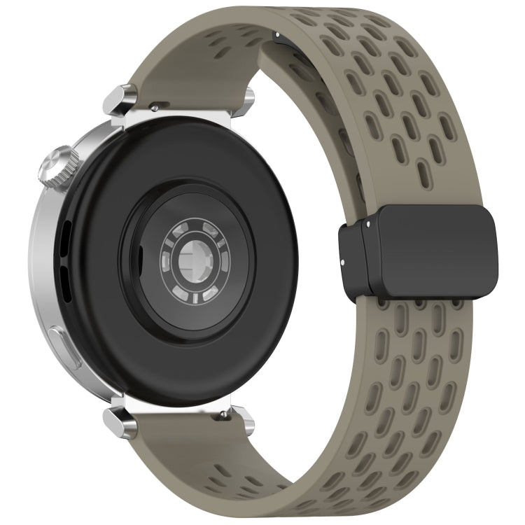 For Huawei Watch GT 5 41mm Folding Magnetic Buckle Silicone Watch Band