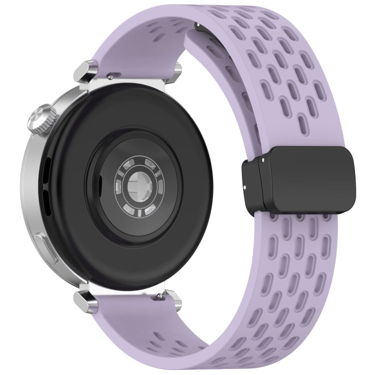 For Huawei Watch GT 5 41mm Folding Magnetic Buckle Silicone Watch Band
