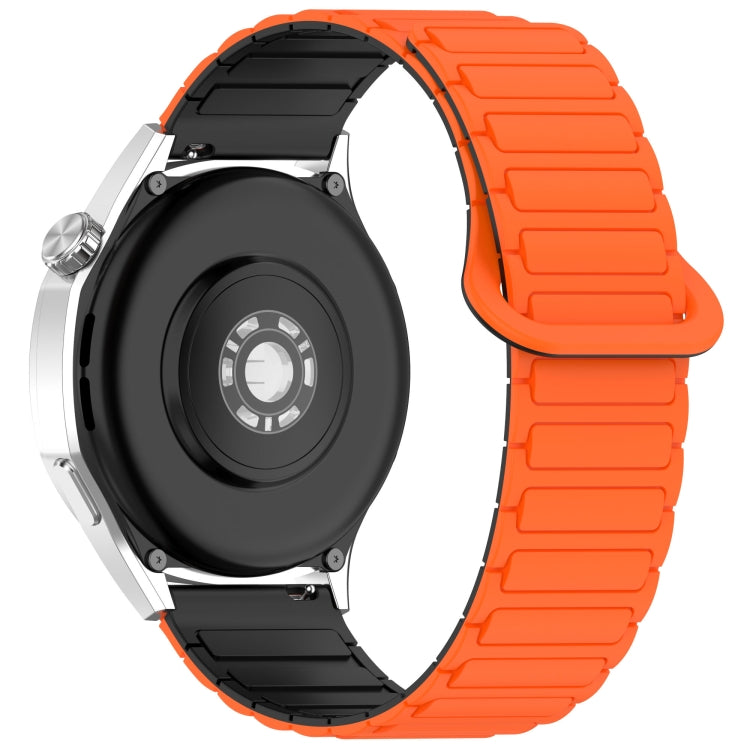 For Huawei Watch GT 5 Pro 46mm Two Color Magnetic Buckle Silicone Watch Band