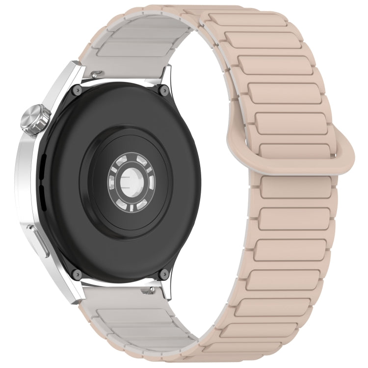 For Huawei Watch GT 5 Pro 46mm Two Color Magnetic Buckle Silicone Watch Band