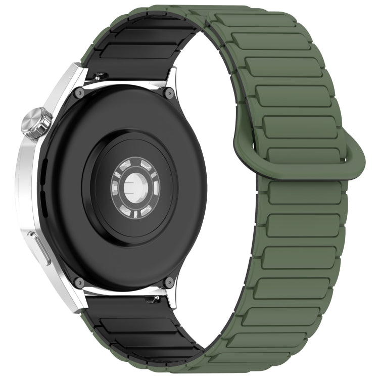 For Huawei Watch GT 5  46mm Two Color Magnetic Buckle Silicone Watch Band