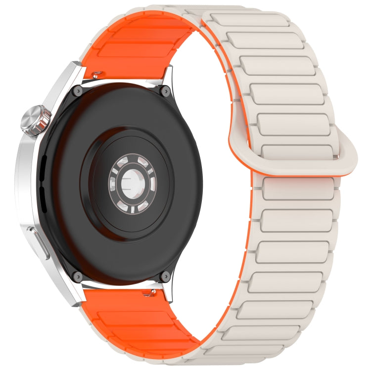 For Huawei Watch GT 5 41mm Two Color Magnetic Buckle Silicone Watch Band
