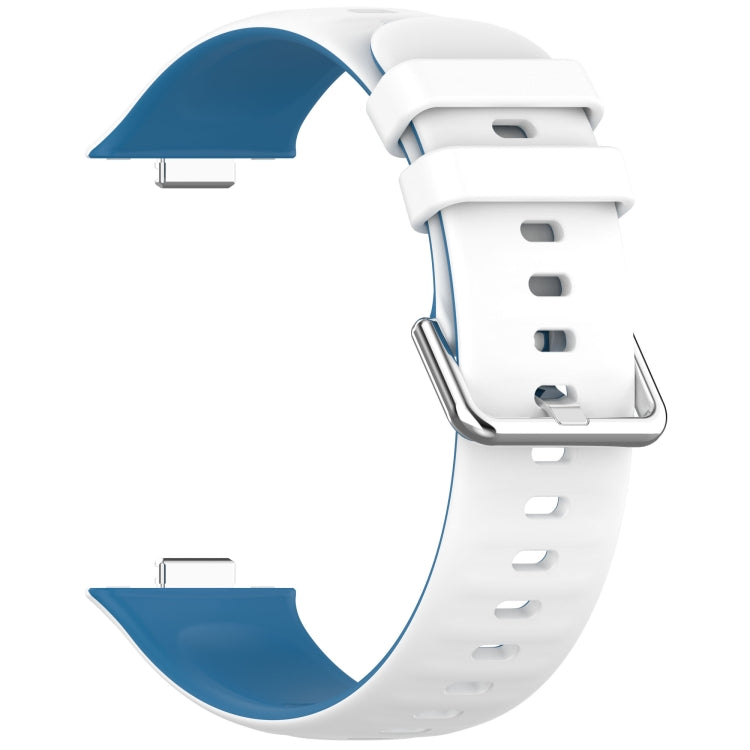 For Huawei Watch Fit3 Double Sided Contrast Color Silicone Watch Band