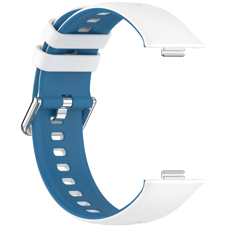 For Huawei Watch Fit3 Double Sided Contrast Color Silicone Watch Band