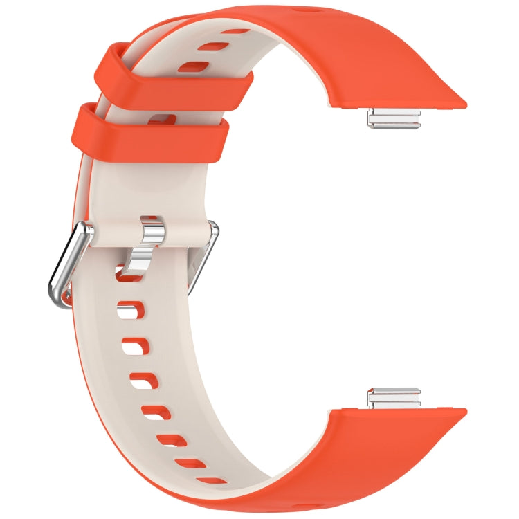 For Huawei Watch Fit3 Double Sided Contrast Color Silicone Watch Band
