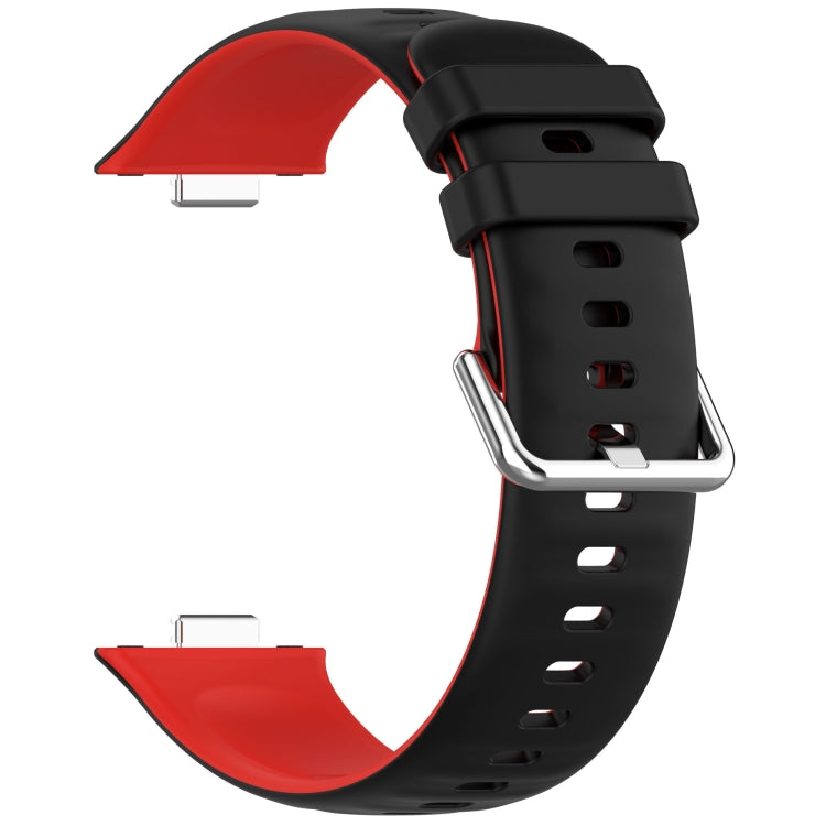 For Huawei Watch Fit3 Double Sided Contrast Color Silicone Watch Band