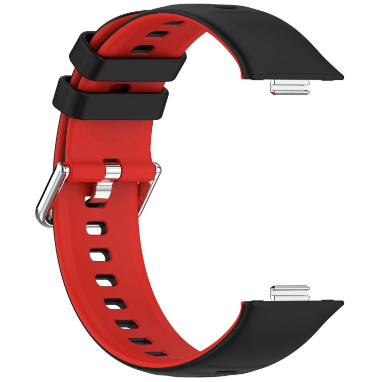 For Huawei Watch Fit3 Double Sided Contrast Color Silicone Watch Band