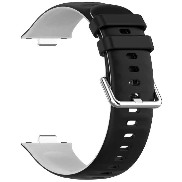 For Huawei Watch Fit3 Double Sided Contrast Color Silicone Watch Band
