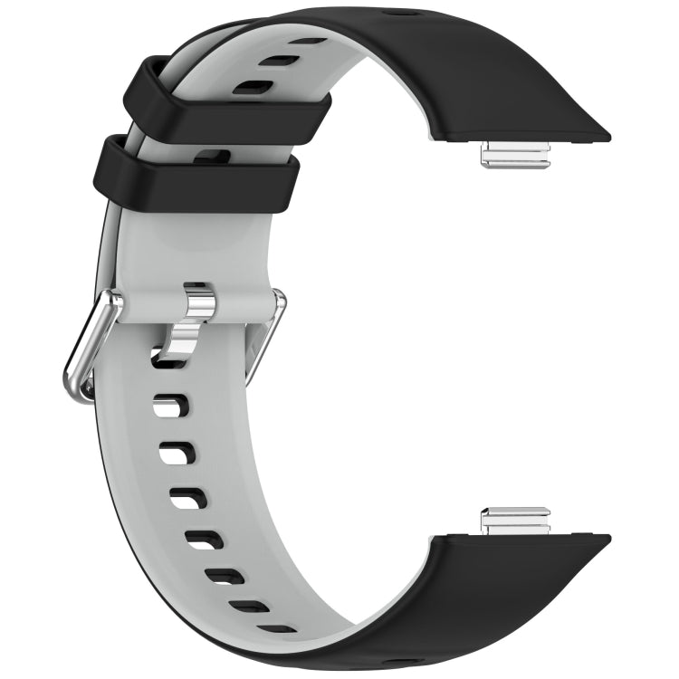 For Huawei Watch Fit3 Double Sided Contrast Color Silicone Watch Band