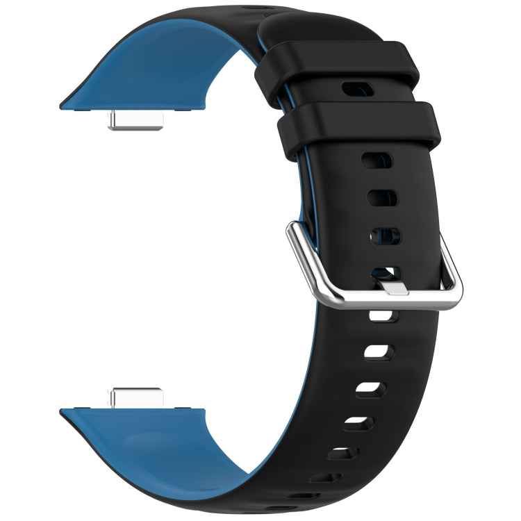 For Huawei Watch Fit3 Double Sided Contrast Color Silicone Watch Band