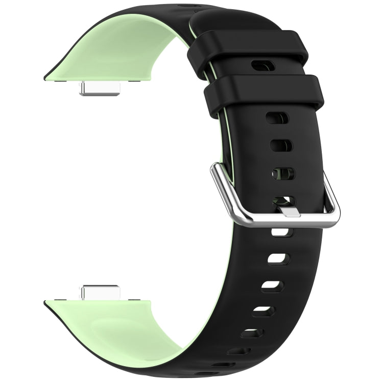 For Huawei Watch Fit3 Double Sided Contrast Color Silicone Watch Band