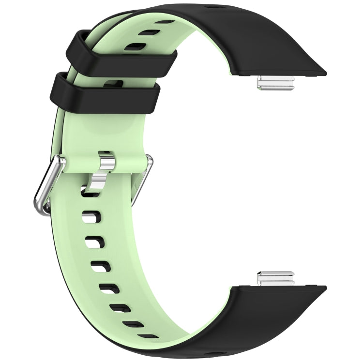 For Huawei Watch Fit3 Double Sided Contrast Color Silicone Watch Band