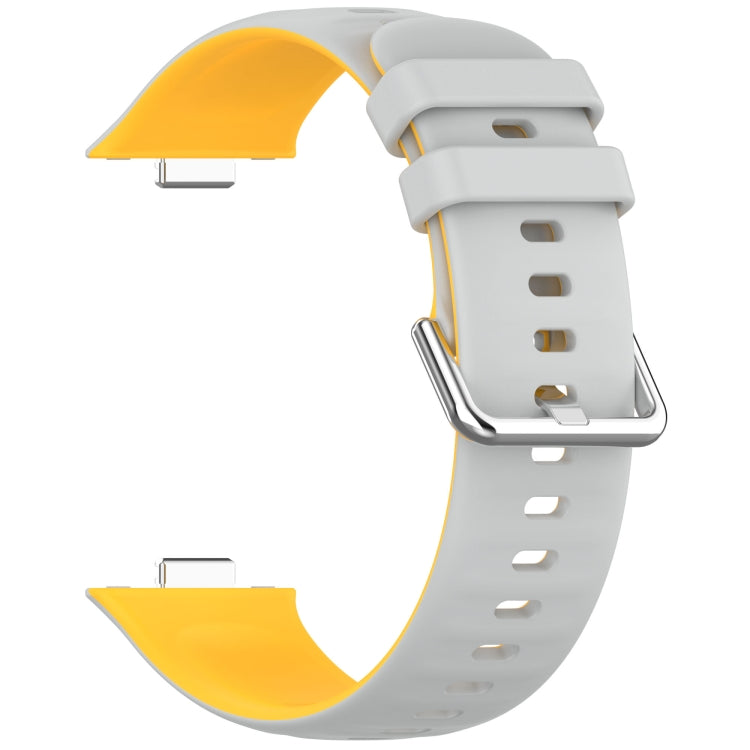 For Huawei Watch Fit3 Double Sided Contrast Color Silicone Watch Band