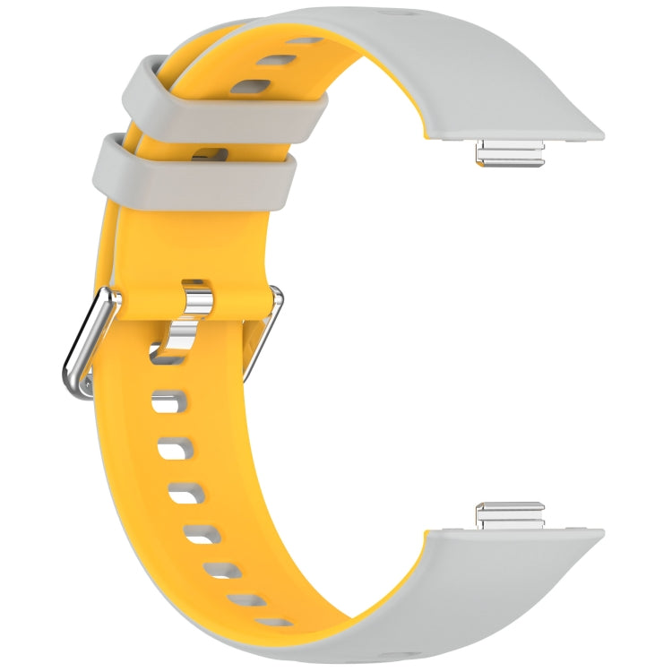 For Huawei Watch Fit3 Double Sided Contrast Color Silicone Watch Band