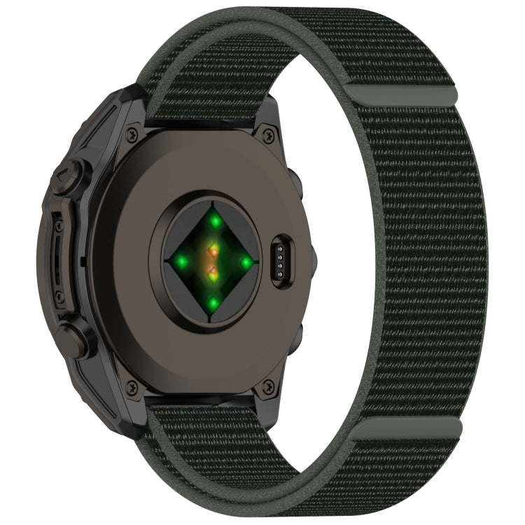For Garmin Fenix 8 AMOLED 47mm Nylon Hook and Loop Fastener 22mm Watch Band