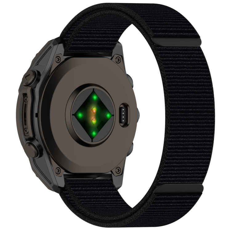 For Garmin Fenix 8 AMOLED 51mm Nylon Hook and Loop Fastener 26mm Watch Band