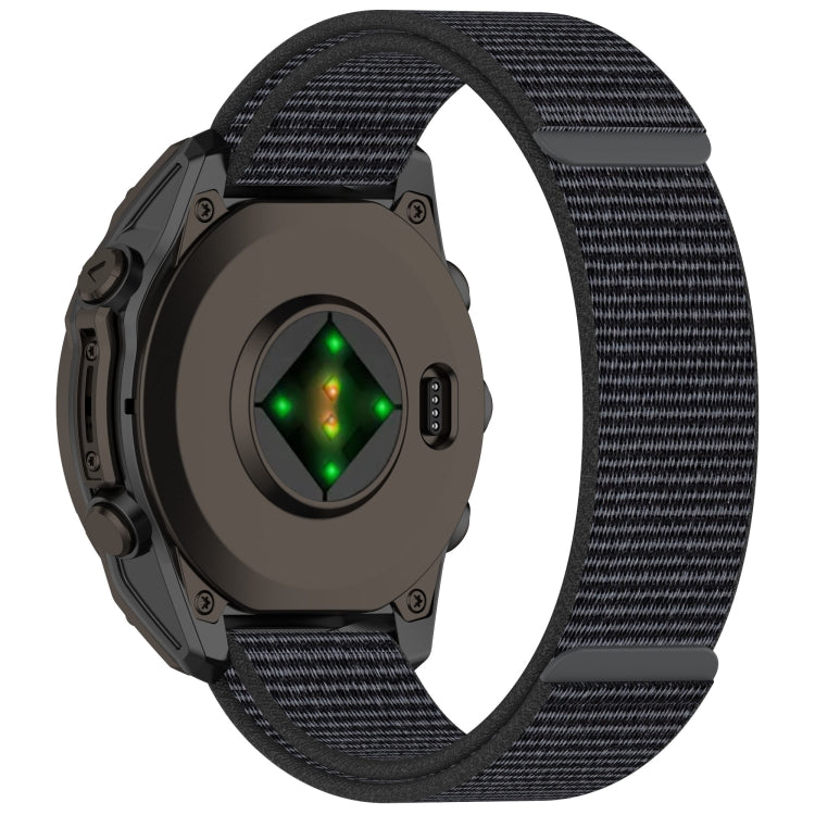 For Garmin Fenix 8 AMOLED 43mm Nylon Hook and Loop Fastener 20mm Watch Band