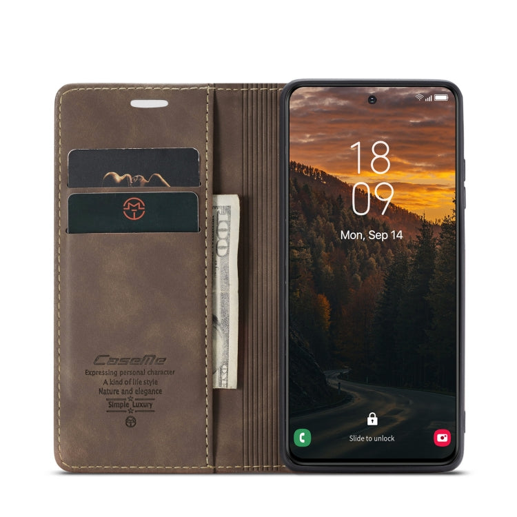 For Samsung Galaxy S24 FE 5G CaseMe 013 Multifunctional Horizontal Flip Leather Phone Case