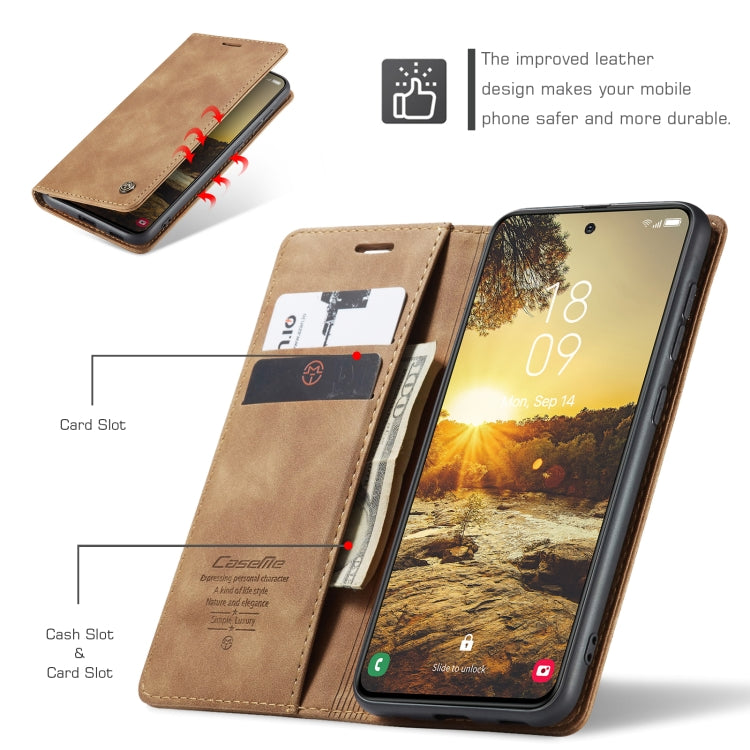 For Samsung Galaxy S24 FE 5G CaseMe 013 Multifunctional Horizontal Flip Leather Phone Case