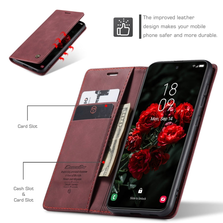 For Samsung Galaxy S24 FE 5G CaseMe 013 Multifunctional Horizontal Flip Leather Phone Case