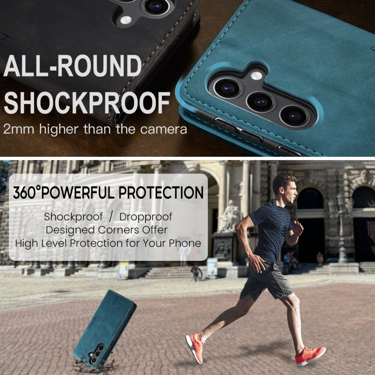 For Samsung Galaxy S24 FE 5G CaseMe 013 Multifunctional Horizontal Flip Leather Phone Case