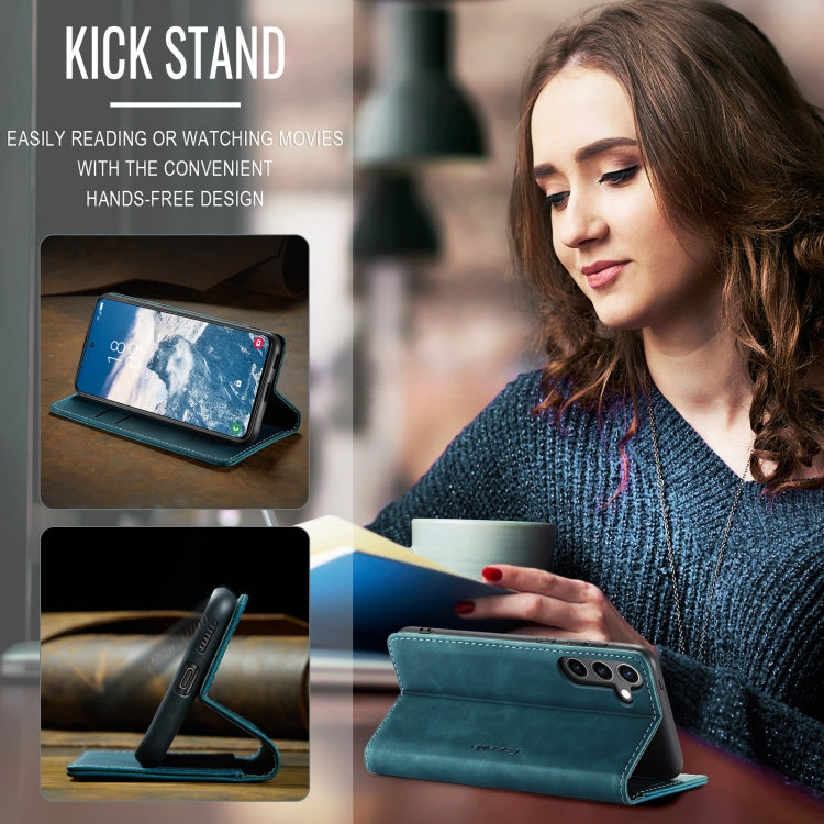 For Samsung Galaxy S24 FE 5G CaseMe 013 Multifunctional Horizontal Flip Leather Phone Case