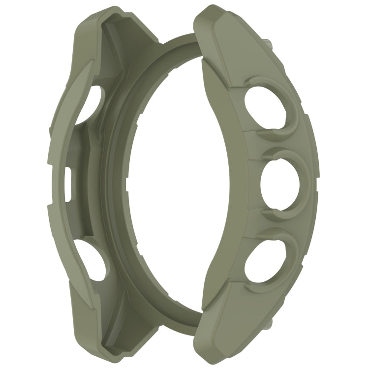 For Garmin Fenix 8 AMOLED 51mm Armor Hollow TPU Half Coverage Watch Protective Case