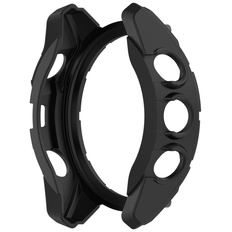For Garmin Fenix 8 AMOLED 51mm Armor Hollow TPU Half Coverage Watch Protective Case