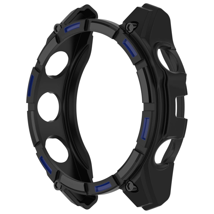 For Garmin Fenix 8 AMOLED 47mm Armor Hollow TPU Half Coverage Watch Protective Case